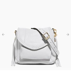 White Leather Crossbody Bag